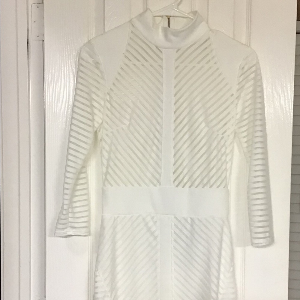 White fashion nova dress